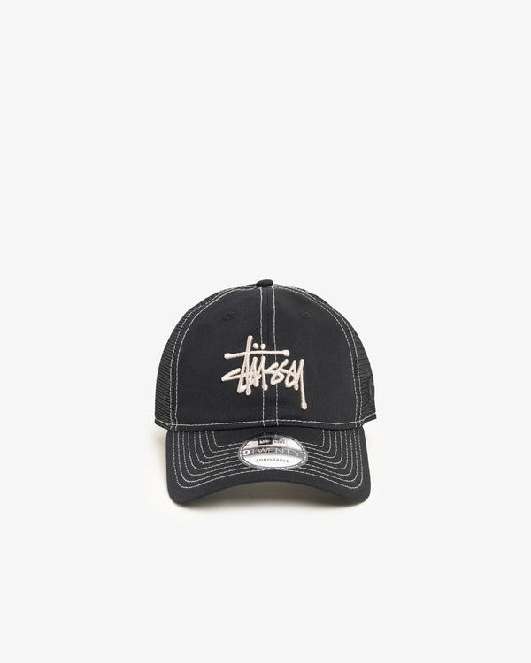 Stussy - Men's Basic Trucker 9Twenty Cap - (Black)