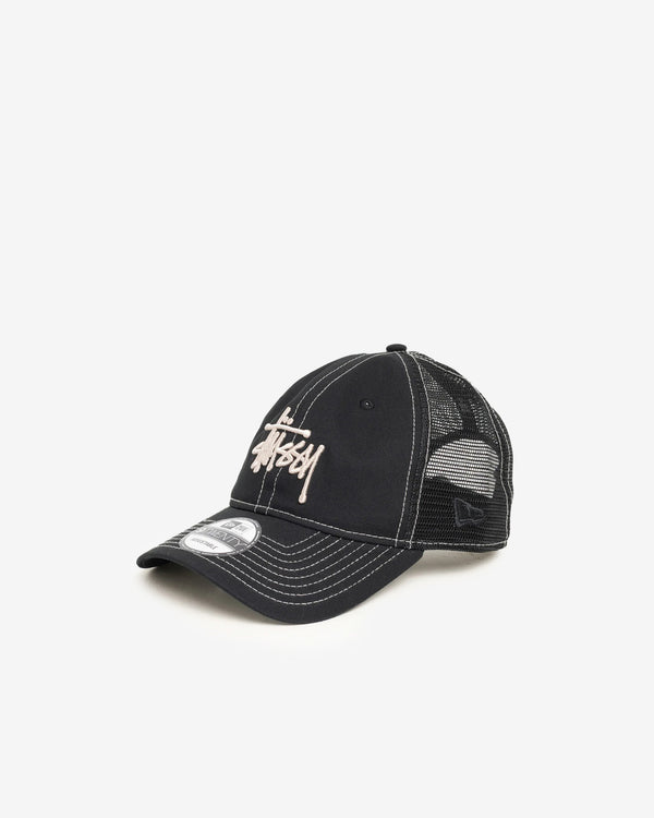 Stussy - Men's Basic Trucker 9Twenty Cap - (Black)
