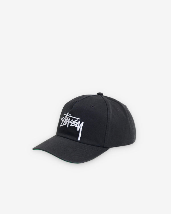Stüssy - Men's Big Stock Mid Depth Cap - (Black)