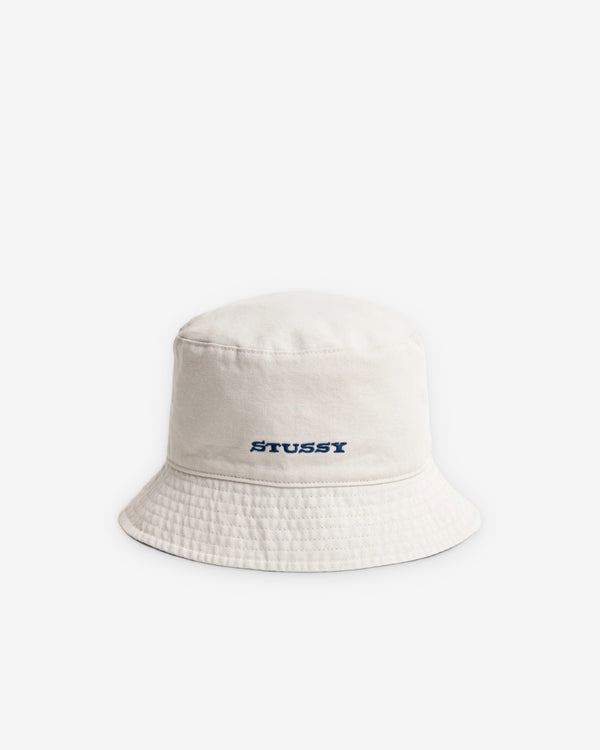 Stüssy - Men's Reversible Stock Bucket Hat - (Navy/Stone)