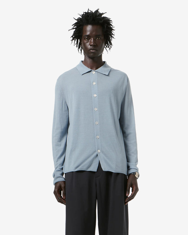 Our Legacy - Men's Fall Cardigan - (Cold Blue Superfine Merino)