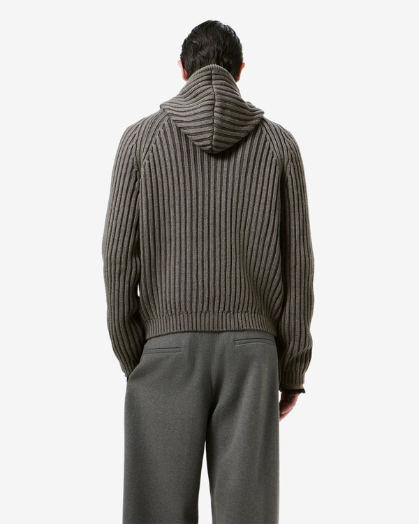 Our Legacy - Men's Level Hood - (Sage Stripe Dry Merino Wool)