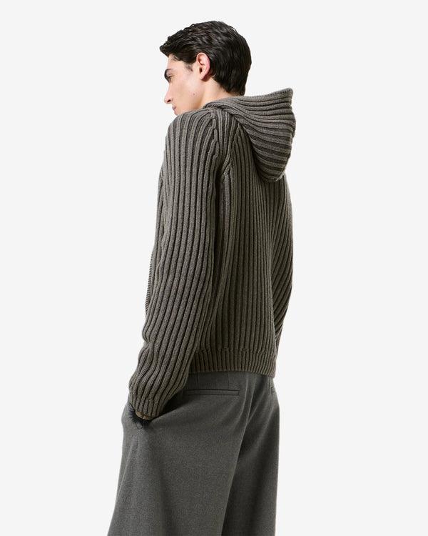 Our Legacy - Men's Level Hood - (Sage Stripe Dry Merino Wool)
