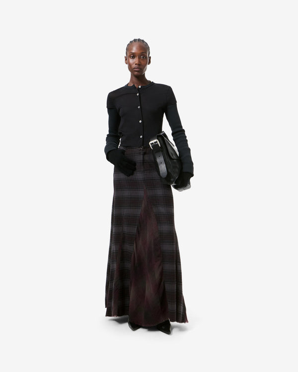 Our Legacy - Women's Rebel Skirt - (Dusty Merlot Check Flannel)