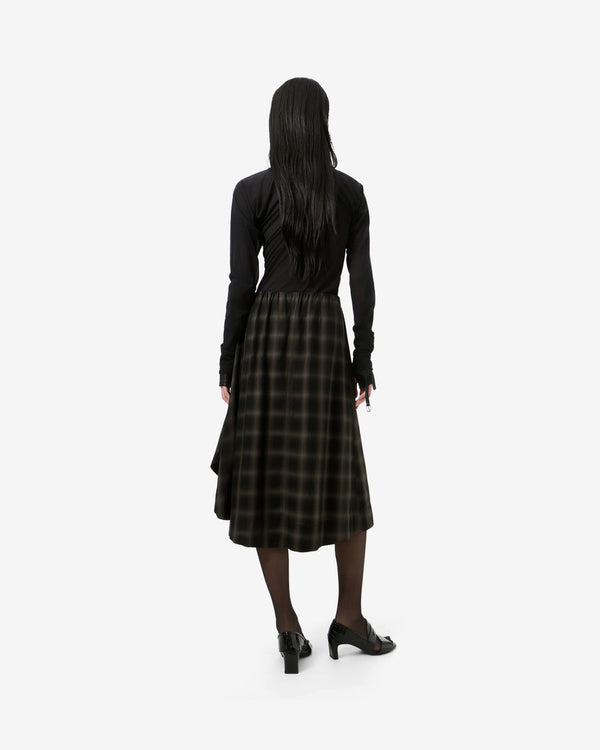 Our Legacy - Women's Fan Skirt - (El Paso Check Saloon Tencel)
