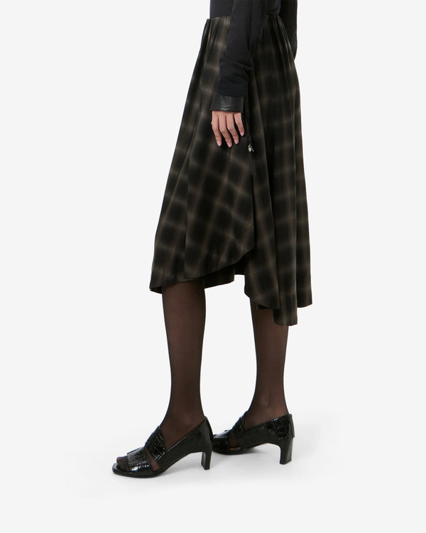 Our Legacy - Women's Fan Skirt - (El Paso Check Saloon Tencel)