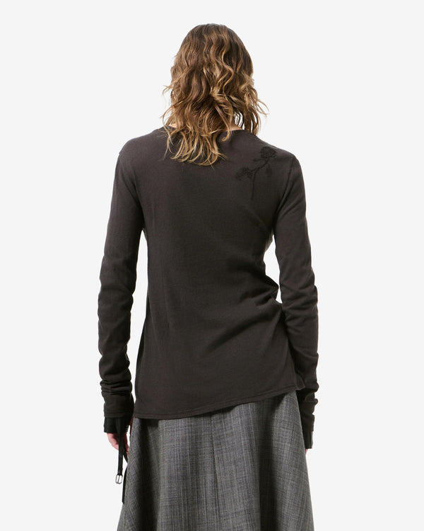 Our Legacy - Women's Dart Longsleeve - (Pure Graphite Cloudskin Jersey)