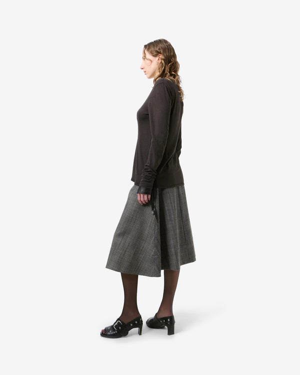 Our Legacy - Women's Dart Longsleeve - (Pure Graphite Cloudskin Jersey)