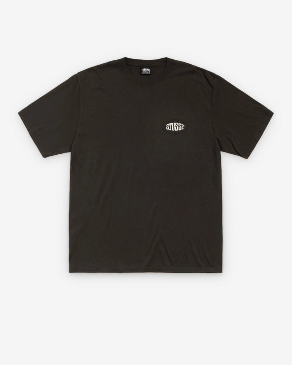 Stüssy - Men's Tile Oval Pigmentment Dyed T-Shirt - (Faded Black)