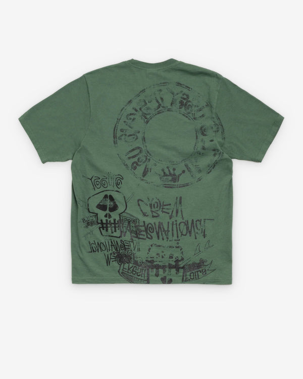 Stüssy - Men's Skulls Pigment Dyed Tee - (Pine)