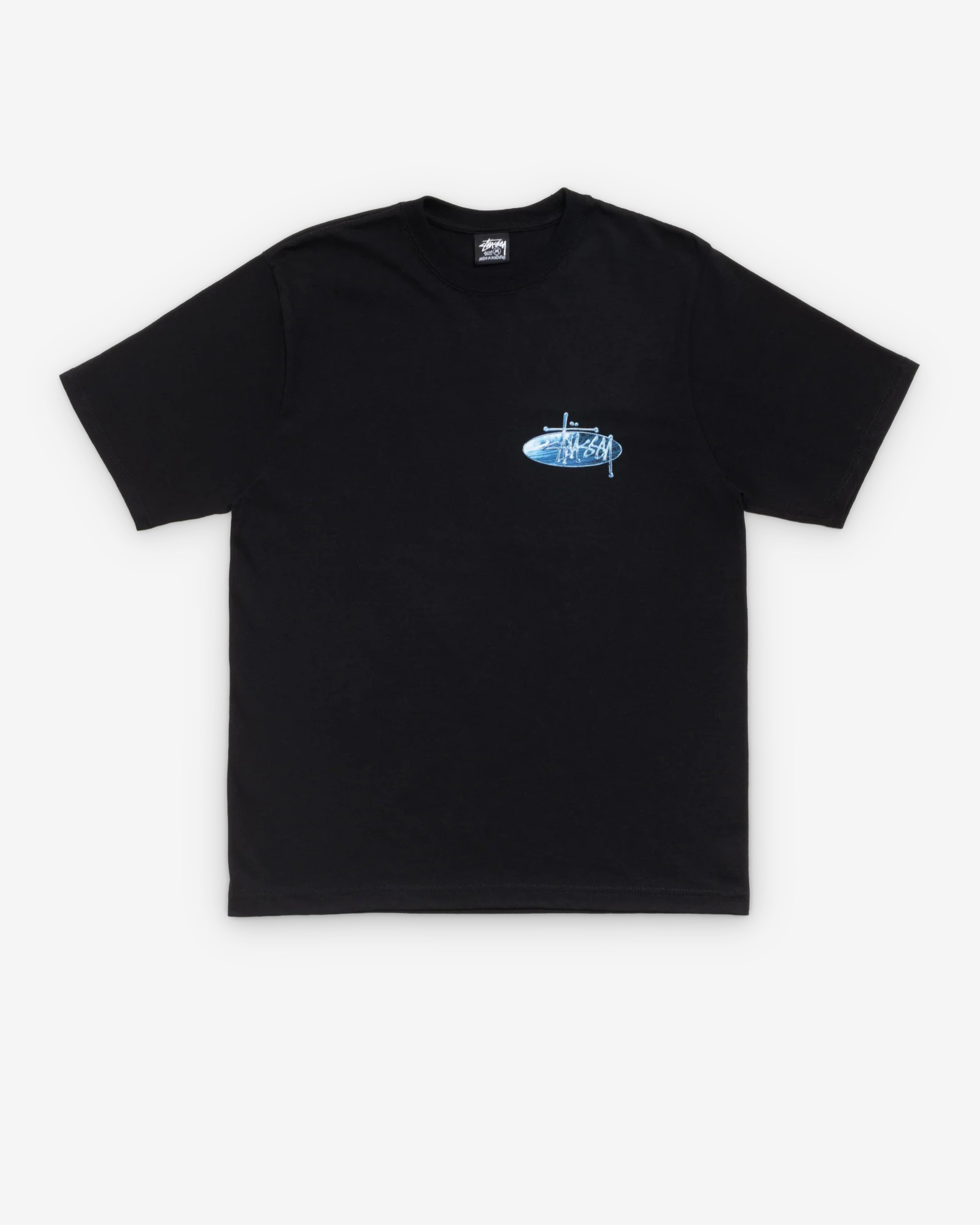 Stüssy: Men's Wave Oval Tee (Black) | Dover Street Market London
