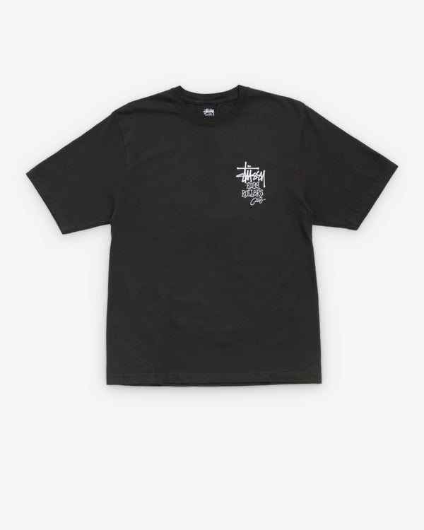 Stüssy - Men's High Rollers T-Shirt - (Faded Black)