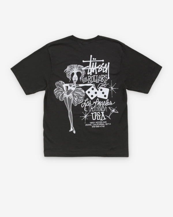 Stüssy - Men's High Rollers T-Shirt - (Faded Black)