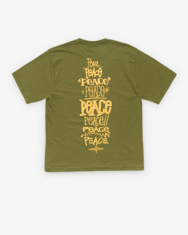 Stüssy  - Men's Peace Increased Tee - (Olive)