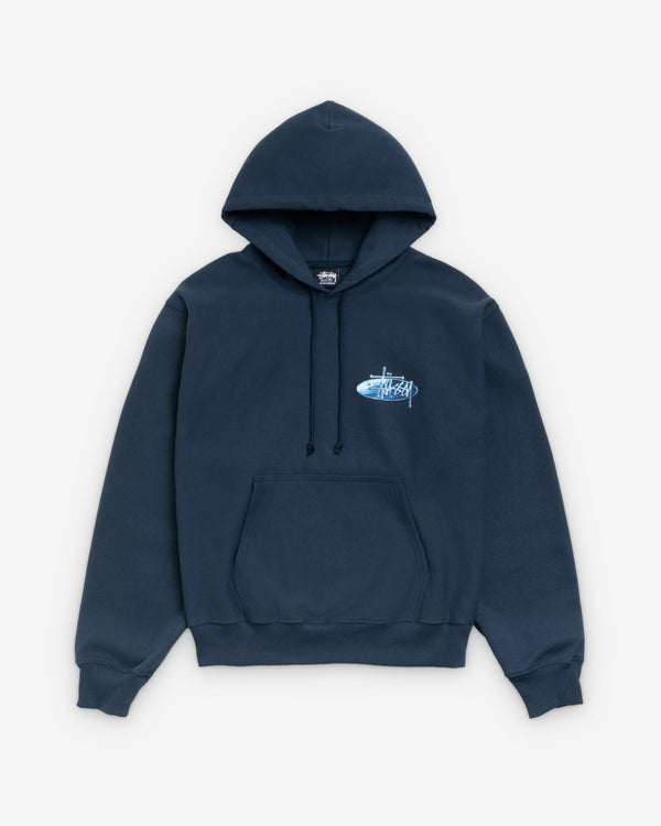 Stüssy - Men's Wave Oval Hood - (Navy)