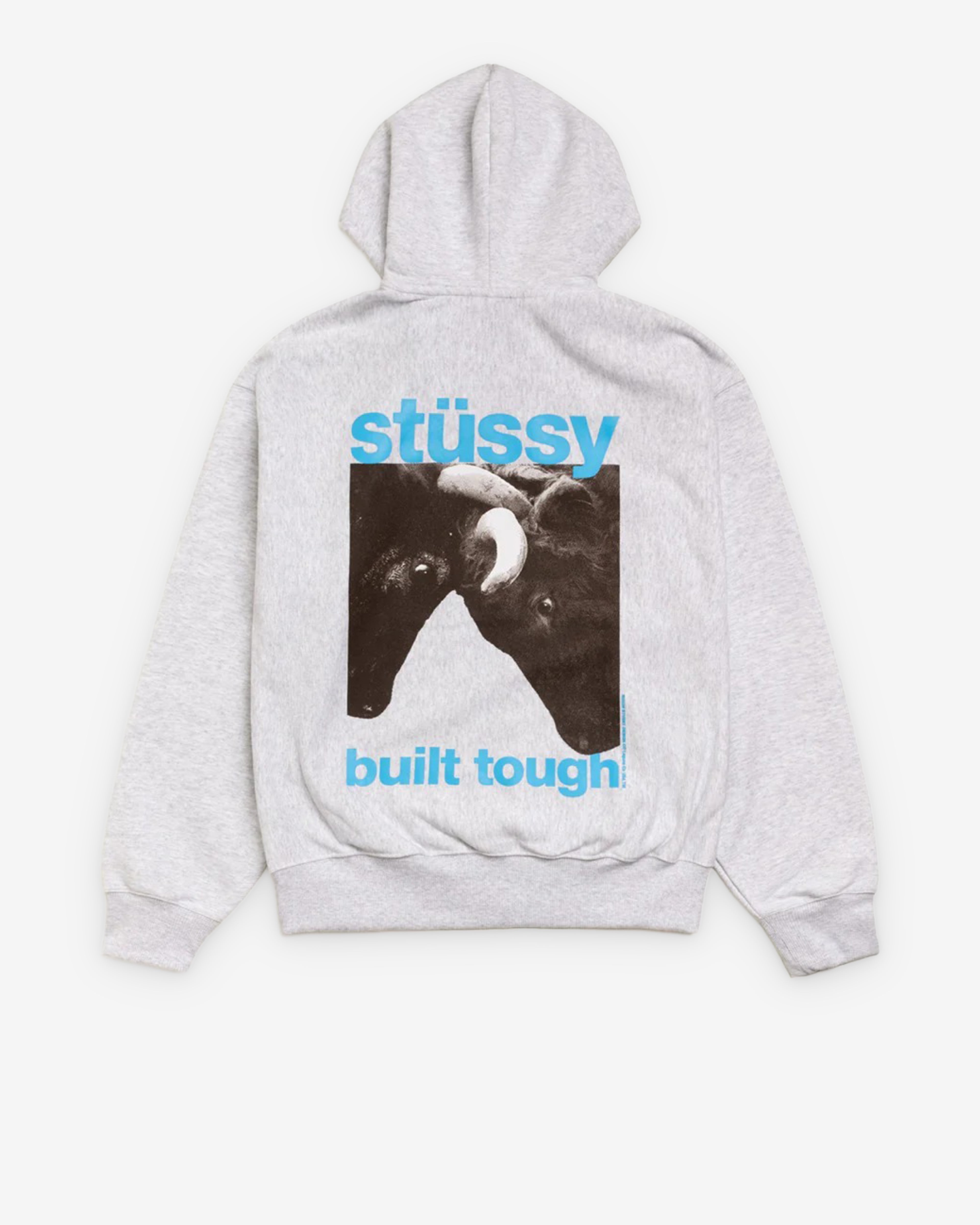 Stüssy: Men's Built Tough Zip Hood (Ash Heather) | Dover Street