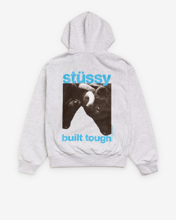 Stüssy - Men's Built Tough Zip Hood - (Ash Heather)