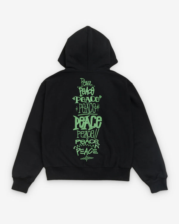 Stüssy  - Men's Peace Increased Zip Hood - (Black)