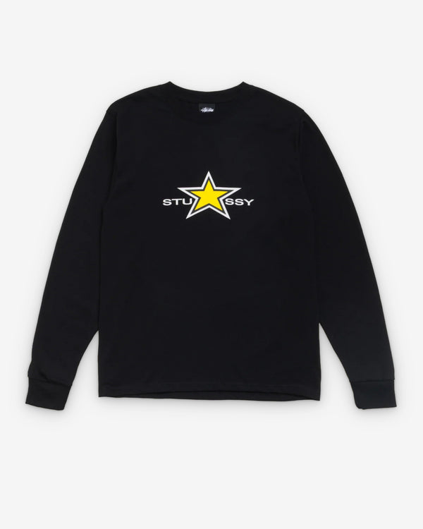 Stüssy  - Men's Stussy Star Ls Tee - (Black)