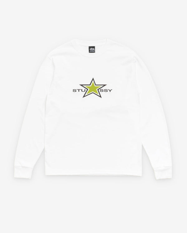 Stüssy  - Men's Stussy Star Ls Tee - (White)