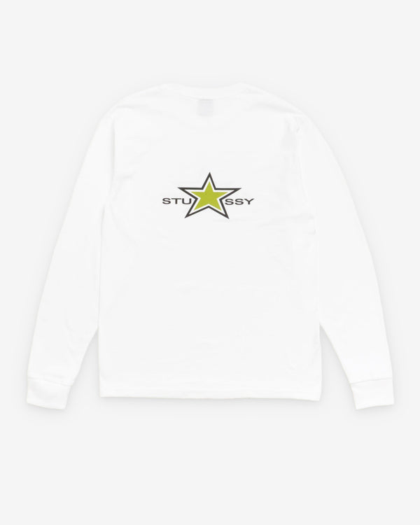 Stüssy  - Men's Stussy Star Ls Tee - (White)