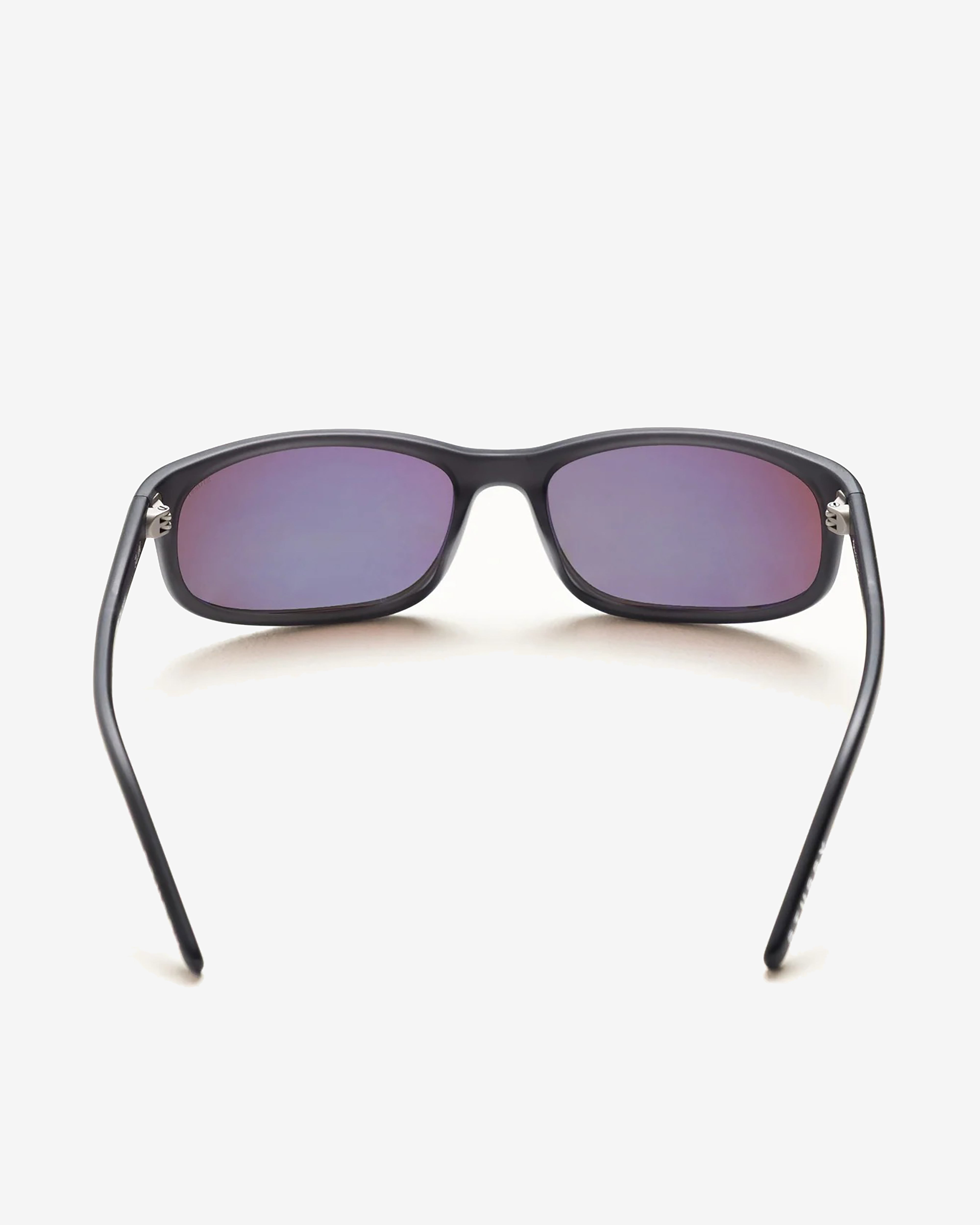 Stüssy: Men's Julian Sunglasses (Frost Black/Orange Mirror Lens