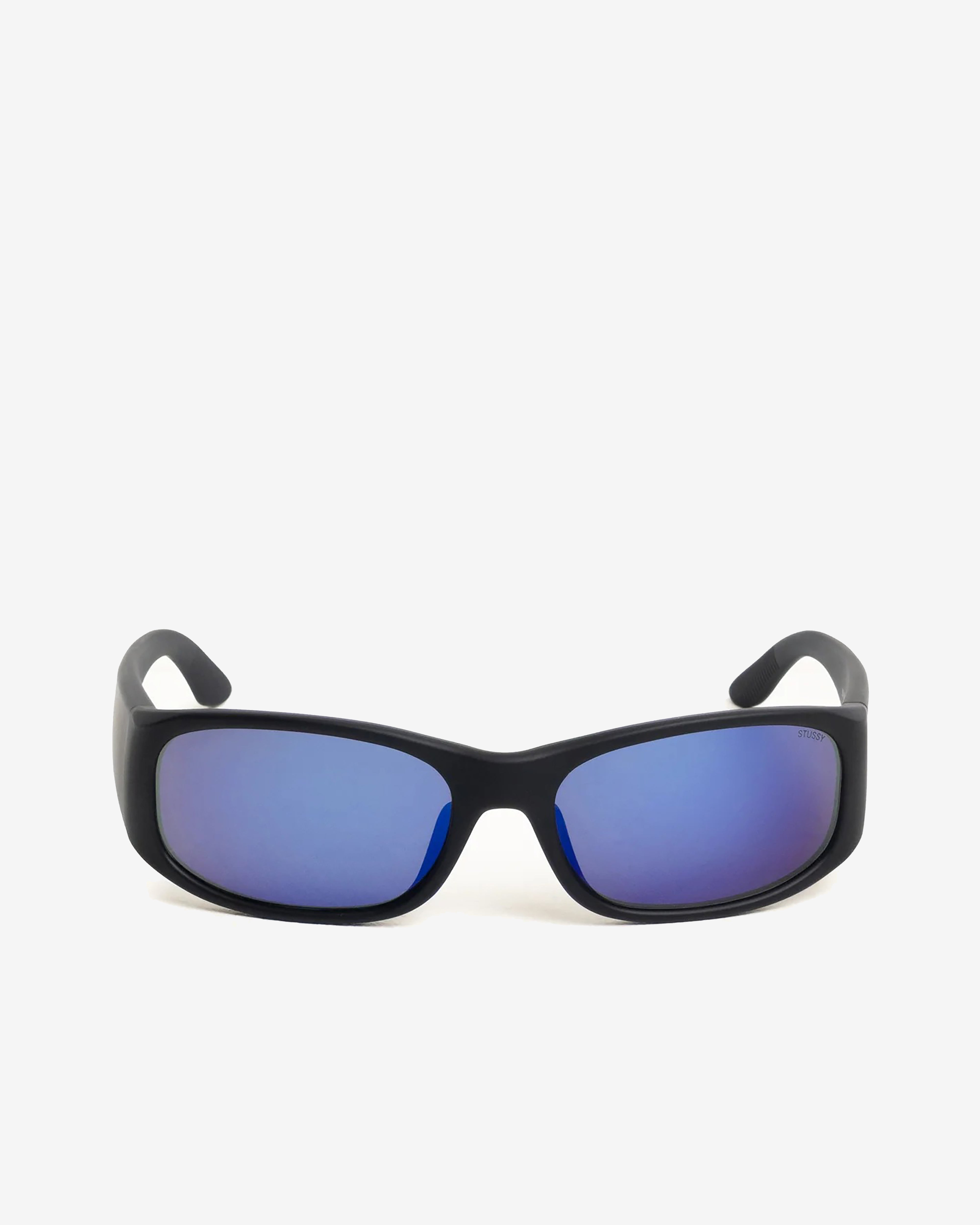 Stüssy: Men's Mikey Sunglasses (Rubber Black/Polarized Dark Blue