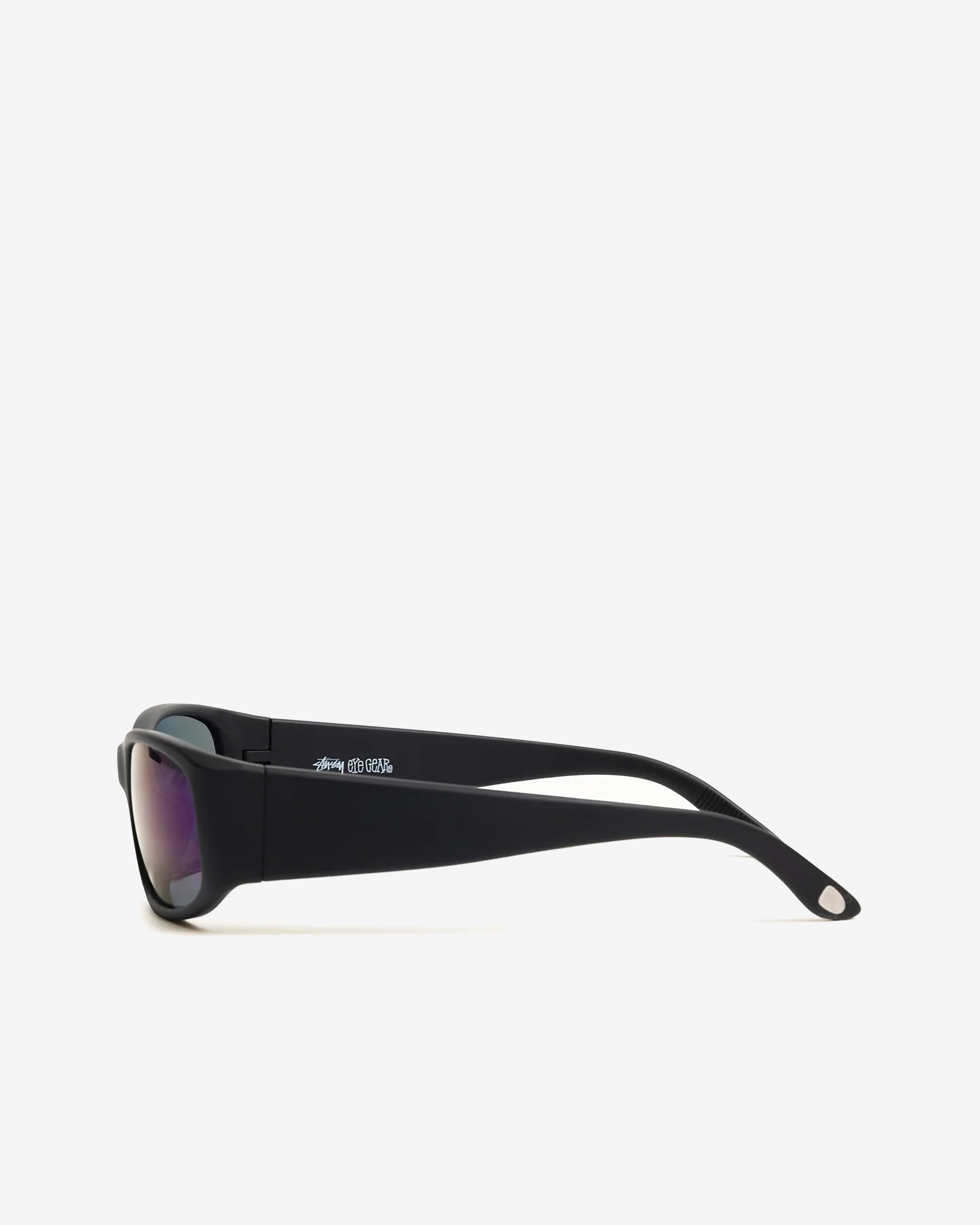 Stüssy: Men's Mikey Sunglasses (Rubber Black/Polarized Dark Blue