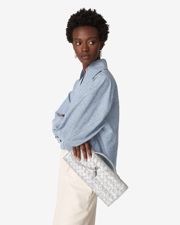 Bottega Veneta - Andiamo Clutch - (Silver)