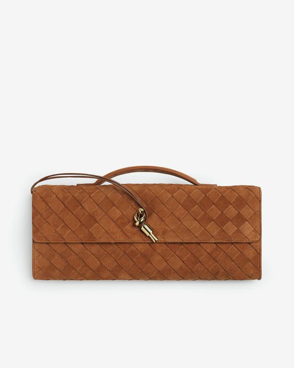 Bottega Veneta - Andiamo Clutch - (Amber)