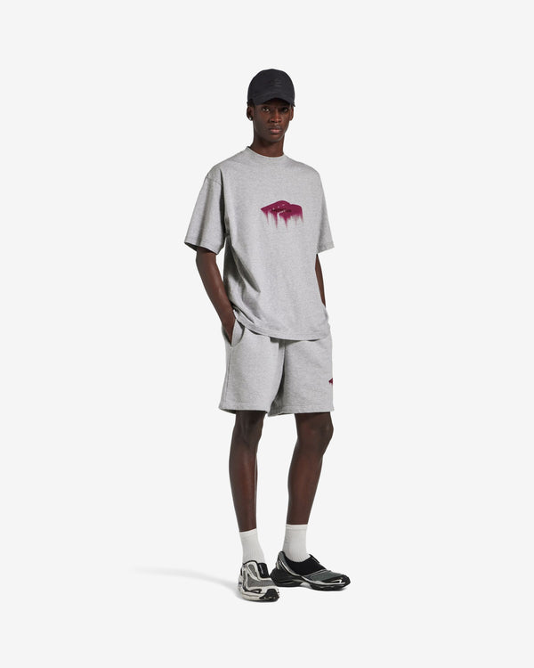 Balenciaga  - Men's Wet Brush Medium Fit T-Shirt - (Light Heather Grey)