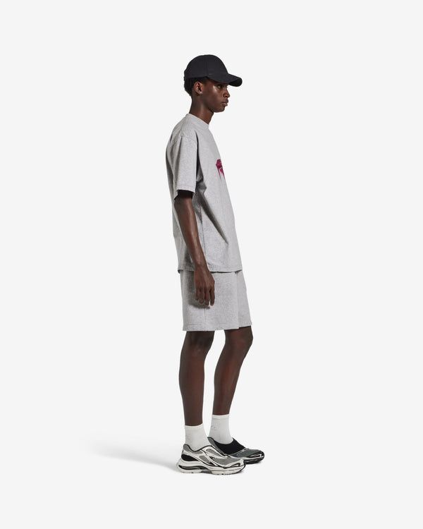 Balenciaga  - Men's Wet Brush Medium Fit T-Shirt - (Light Heather Grey)