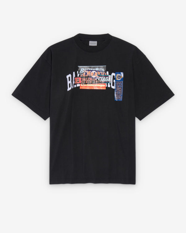 Balenciaga  - Medium Fit T-Shirt - (Black)
