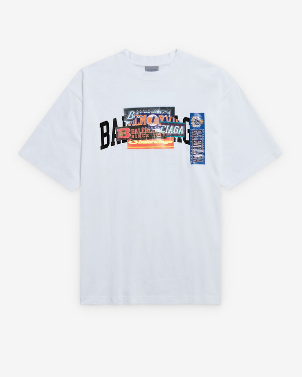Balenciaga  - Medium Fit T-Shirt - (White)