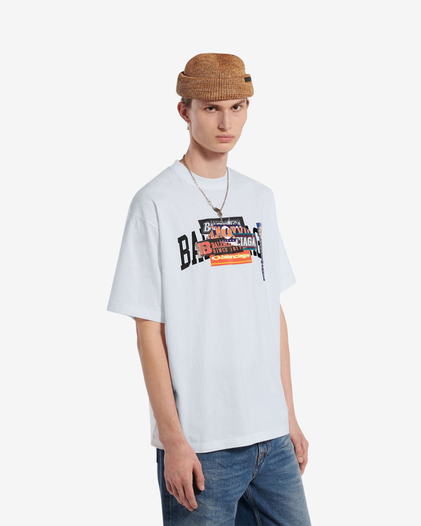 Balenciaga  - Medium Fit T-Shirt - (White)