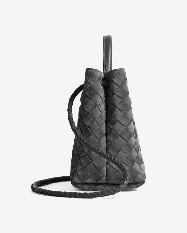 Bottega Veneta  - Women's Small Andiamo - (Obsidian Grey)