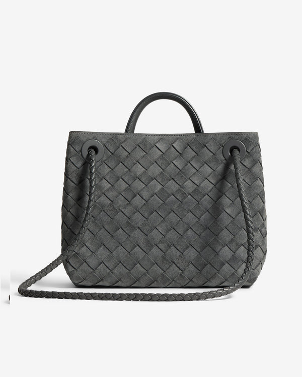 Bottega Veneta  - Women's Small Andiamo - (Obsidian Grey)