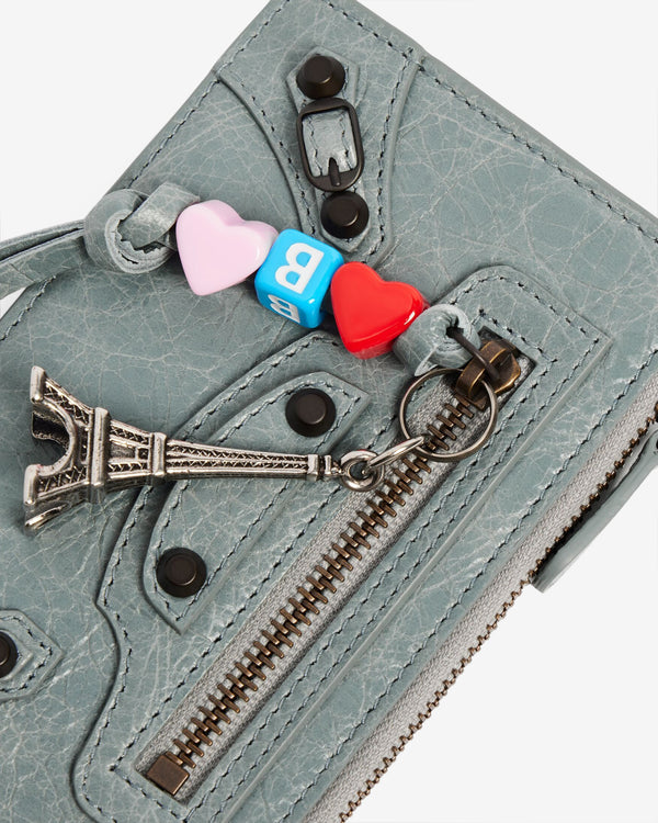 Balenciaga  - Women's Le City Card Holder - (Blue/Grey)