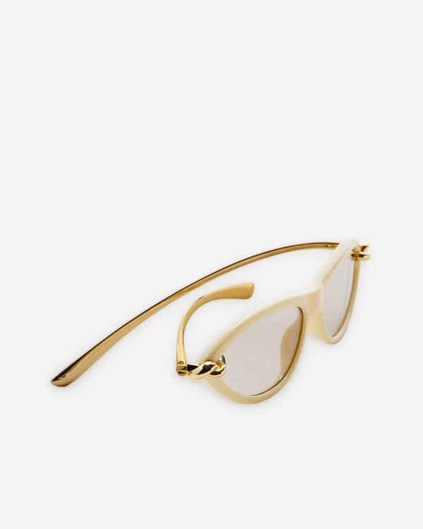 Bottega Veneta  - Knot Cat Eye Sunglasses - (Beige / Grey)