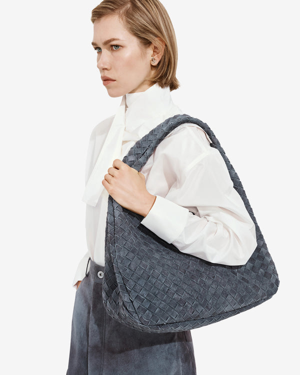 Bottega Veneta - Women's Large Campana - (Dusty Indigo)