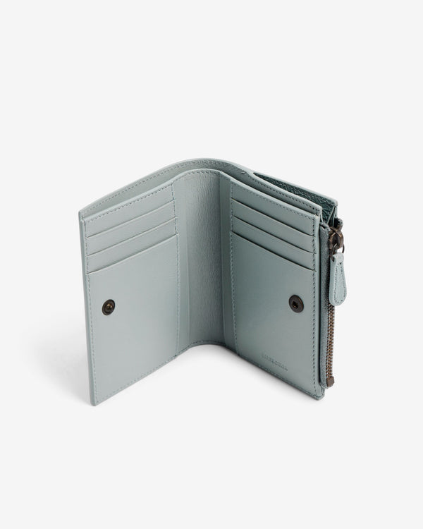 Balenciaga  - Women's Le City Bifold Wallet - (Blue/Grey)