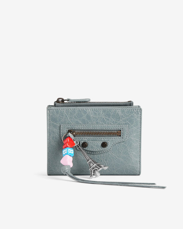 Balenciaga  - Women's Le City Bifold Wallet - (Blue/Grey)
