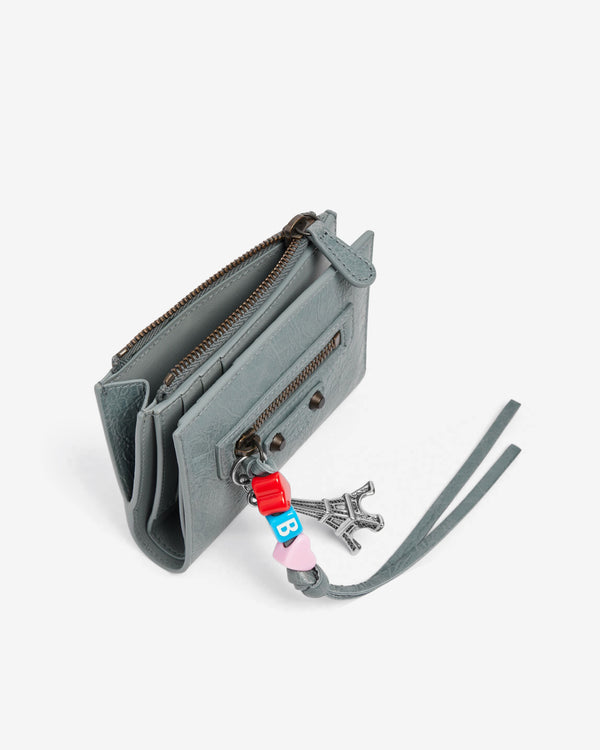 Balenciaga  - Women's Le City Bifold Wallet - (Blue/Grey)