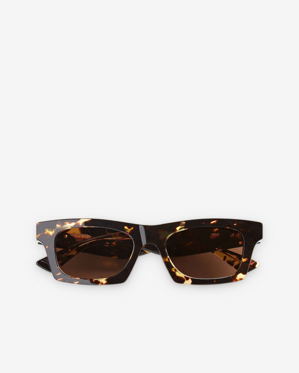 Bottega Veneta - Classic Squared Sunglasses - (Havana / Brown)