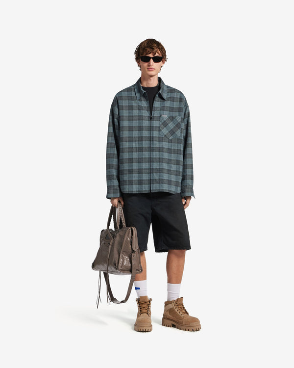 Balenciaga  - Men's Padded Overshirt - (Blue)