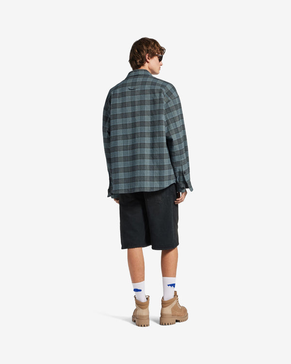 Balenciaga  - Men's Padded Overshirt - (Blue)