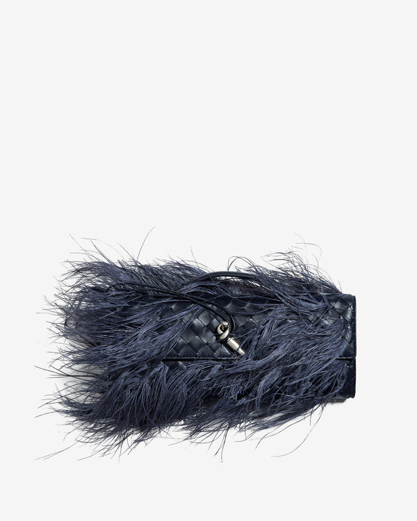 Bottega Veneta - Women's Andiamo Clutch - (Midnight)
