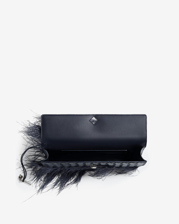 Bottega Veneta - Women's Andiamo Clutch - (Midnight)