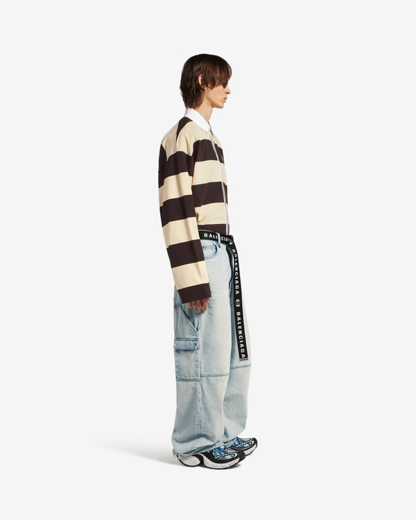 Balenciaga  - Men's Belted Pants - (Light Blue)
