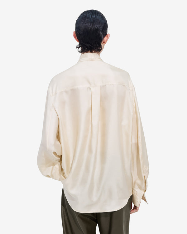 Bottega Veneta  - Women's Viscose Twill Blouse - (Prosecco)